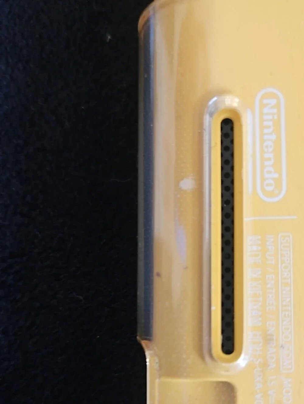 Nintendo Switch Yellow Handheld Gaming Console with Clear Case